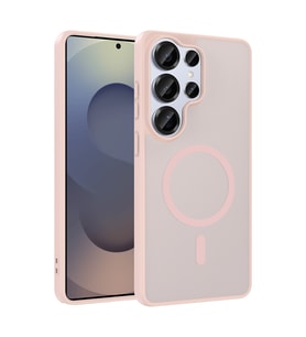 Lexroo Galaxy S26 Ultra Kılıf M-safe Şarj Özellikli Babet Kılıf - Pembe