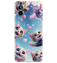 24 Pro Kılıf HD Resim Baskılı Kalp ve Kedi StKd -035