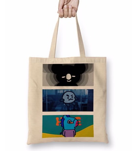 BT21 Mang Koya Shooky Hope Bts Bez Çanta Uzun Saplı