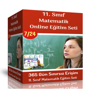 11. Sınıf Matematik Online Görüntülü Eğitim Seti