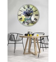 Bilge Retro Tasarımlı Duvar Saati 35 X 35 Cm (Baskılı)