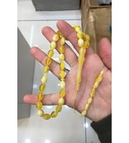 Güzel Çekimli Hareli Limon Renk Erkek İçin Tesbih