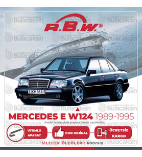 RBW Mercedes E Serisi W124 1989 - 1995 Ön Muz Silecek Takımı (Siyah)