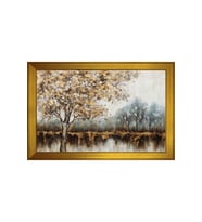 Manzara Temalı Kanvas Tablo 50 x 70 cm Gold Çerçeve