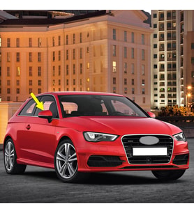 Audi A3 HB 2013-2016 Sağ Dış Dikiz Ayna Kapağı 8V0857528D