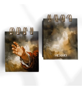 Uzanan El Tasarımlı Mini Spiralli Defter – 6x7 cm Spiralli Defter, Günlük Notlar ve Sanat İçin İdeal (Çok Renkli)
