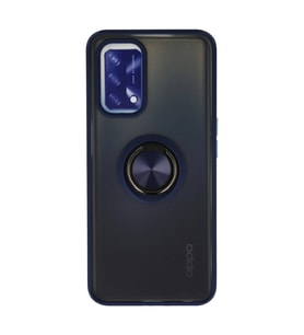 Oppo A74 4g Kılıf Montreal Yüzüklü Silikon Kapak - Lacivert