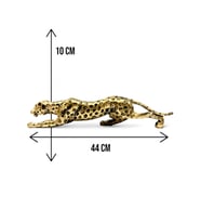 Dekoratif Polyester Leopar Biblo Gold-eskitme
