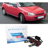 Toyota Starlet Led Xenon Uzun+Kısa Far Ampulü H4 Ultimate 9500 Lumens Yeni Seri Beyaz
