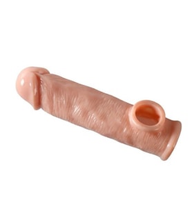 Pretty Love Big 16 CM Realistik Penis Kılıfı Uzatmalı Prezervatif + Kaydırıcı