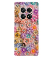 Infinix Zero 40 5G Kılıf Boutique Baskılı Resimli Rengarenk Papatyalar Pcode -060