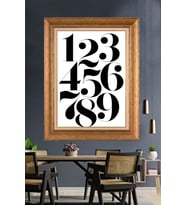 Altın Varaklı  Çerçeveli Paspartulu Tablo ndd1151 (Gold)
