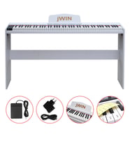 Jwin SDP-88 Tuş Hassasiyetli 88 Tuşlu Dijital Piyano - Beyaz