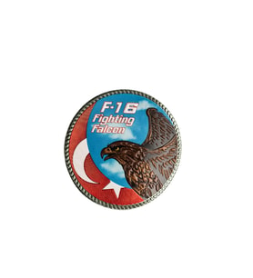 F16 Türk Bayrağı PVC Arma