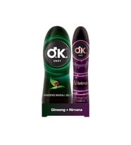 Okey Ginseng Masaj Jeli Su Bazlı 200 ml +Okey Nirvana Uyarıcı Jel Su Bazlı 100ml