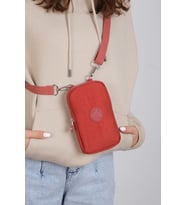 M 226 Mega Bag Krinkıl Kumaş Unisex Küçük Omuz Çantası, Telefonluk (Kiremit)