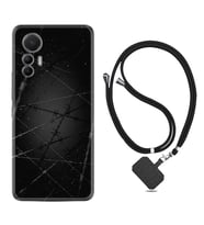 Xiaomi 12 Lite Kılıf Silikon Boyun Askılı İpli Desenli Silikon Dikenli Tel 1779