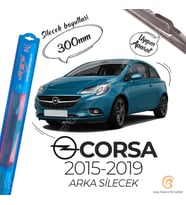 RBW Arka Silecek Opel Corsa E 2015-2019 ile uyumlu (Siyah)