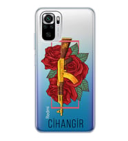 Xiaomi Keleş Gül Tasarımlı Şeffaf Telefon Kılıfı