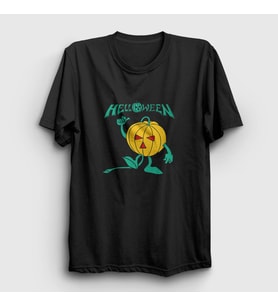 Presmono Unisex Siyah Pumpkin Helloween T-Shirt 149430tt