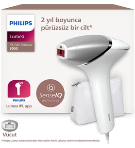 Lumea 8000 Serisi BRI940/00 IPL Tüy Alma, Vücut için 1 Başlık, Çanta