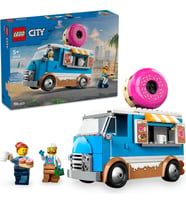 ® City Donut Kamyonu 60452 - 5 Yaş & Üzeri Çocuklar için Yaratıcı Oyuncak Yapım Seti (196 Parça)
