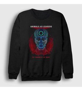 Presmono Unisex Siyah Madness V2 Animals As Leaders Sweatshirt 523178tt