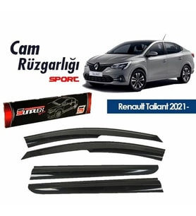 Renault Taliant Mugen Cam Rüzgarlığı 2021 sonrası 4'lü Sunplex (Beyaz)