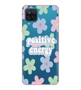 Samsung Galaxy A22 Uyumlu Positive Energy Tasarımlı Şeffaf Telefon Kılıfı