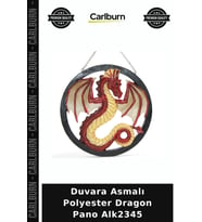 Özel Üretim Duvar Dekoru Ejderha Figürlü Salon Aksesuarı Duvara Asmalı Polyester Dragon Pano Alk2345