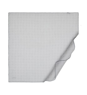 Buz Beyazı İpekevi Dört Mevsim Monogram Eşarp 4358