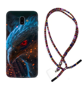 Samsung J6 Plus J7 Prime J7 Pro M20 Kılıf Boyun Asklı Rasta Silikon Şahin 1756