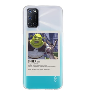 Oppo A52/A72/A92 Uyumlu Shrek Minimalsit Poster Desenli Şeffaf Telefon Kılıfı