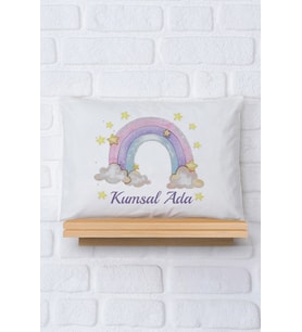Pia Baby Premium %100 Pamuk İsme Özel Kız Bebek Yastık Kılıfı 35*45 cm 5075-12
