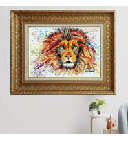 Gold Altın Kalın Çerçeveli Paspartulu Tablo vk1735
