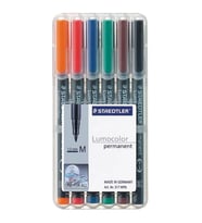 STAEDTLER 317 WP6 LUMOCOLOR PERMANENT MARKER KALEM M 1.0mm 6'LI