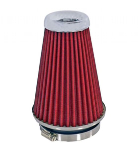 Carub Ses & Performans Arttırıcı Açık Hava Filtresi Uzun Tip Kırmızı +6 Hp Aparatlı Üniversal