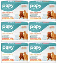 Pepy Evcil Hayvan Tuvalet Eğitim Pedi 60*90CM 180 Adet (6PK*30) (Beyaz)