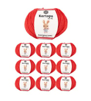 10 Adet Amigurumi El Örgü İpi 50gr 1170