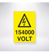 154000 Volt 21x28 Arkası Yapışkanlı Levha