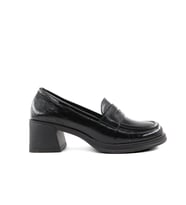 Miss Park Moda 386 k1453 Loafer Siyah Rugan Kadın Günlük Ayakkabı