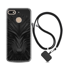 General Mobile GM8 Go GM9 GM20 Pro Plus Kılıf Boyun Askılı Silikon Black Fox 1325
