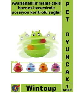 #Oyuncak Evcil Hayvan Etkileşimli Zeka Geliştirici İlgi Çekici Dayanıklı Mama Ödül Hazneli Yatmaz Ke