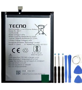 Tecno Spark 7 Kf6 Pil Batarya Bl-58ct+tamir Set 6000 Mah