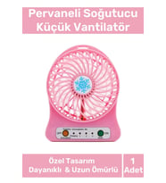 Premium Usb Şarjlı 3 Kademeli Sessiz Taşınabilir Mini Fan Pervaneli Soğutucu Küçük Vantilatör