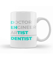 Doctor Engineer Artist Dentist 030 Kupa Bardak Porselen