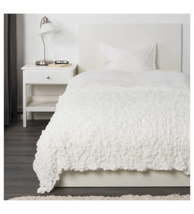 IKEA OFELIA beyaz 130x170 cm yatak örtüsü