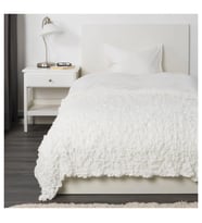 IKEA OFELIA beyaz 130x170 cm yatak örtüsü
