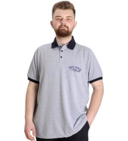 Mode XL Büyük Beden Erkek Polo T-shirt SAILING 23344 Grimelanj