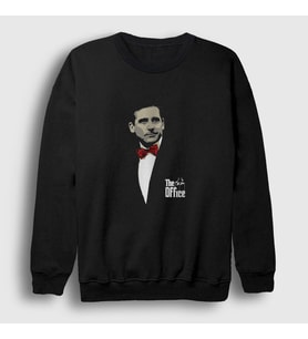 Presmono Unisex Siyah Godfather Michael Scott The Office Sweatshirt 345613tt